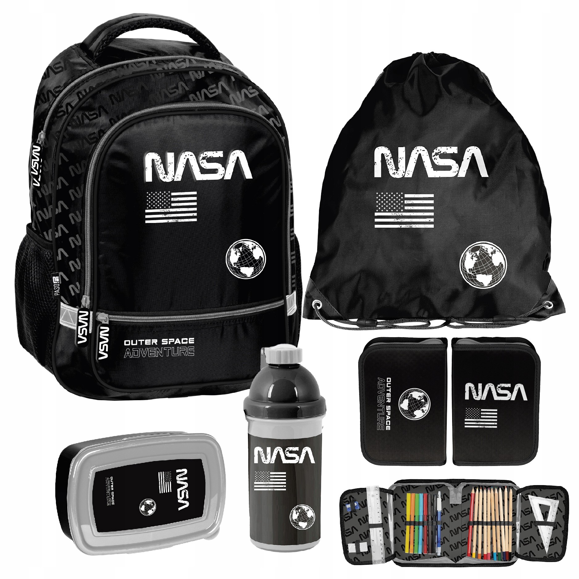 Kompletný súprava školských potrieb Paso NASA pre deti